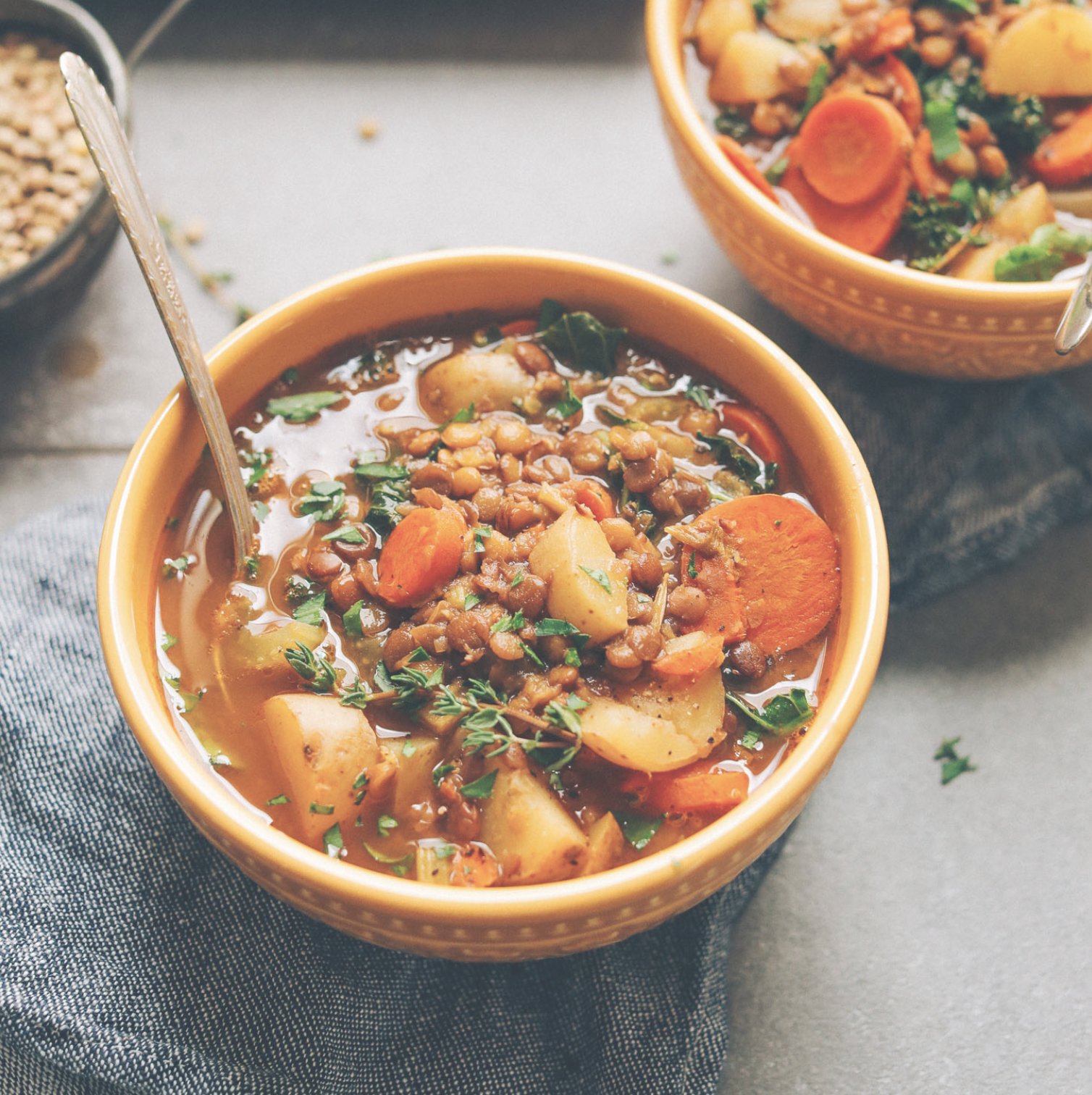 1-Pot Vegan Lentil Soup
