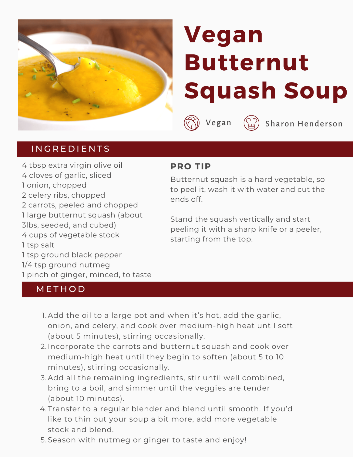 Butternut Squash Soup corrected